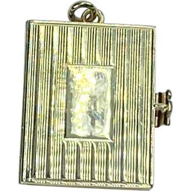 14K Gold with page Picture Book Pendant - image 1