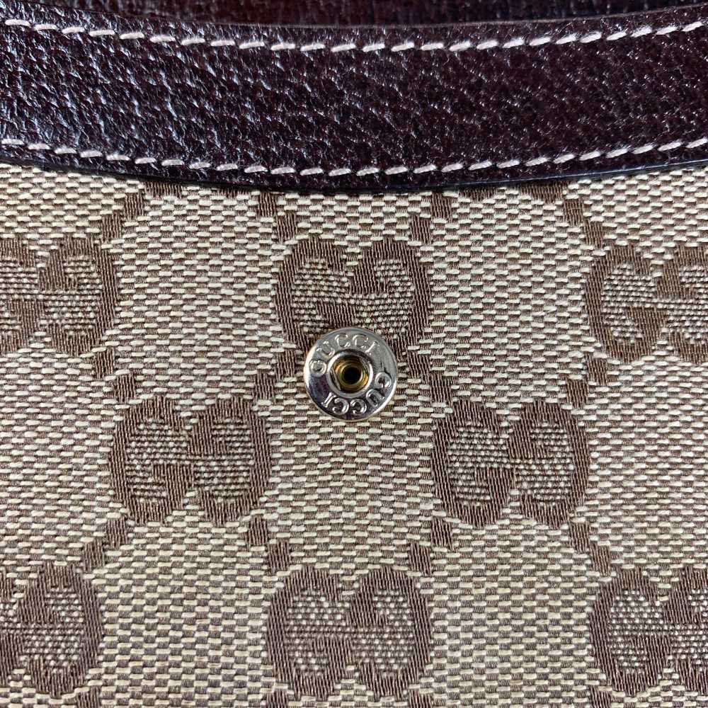 Gucci GUCCI Walet Brown Beige Monogram Canvas Lea… - image 6