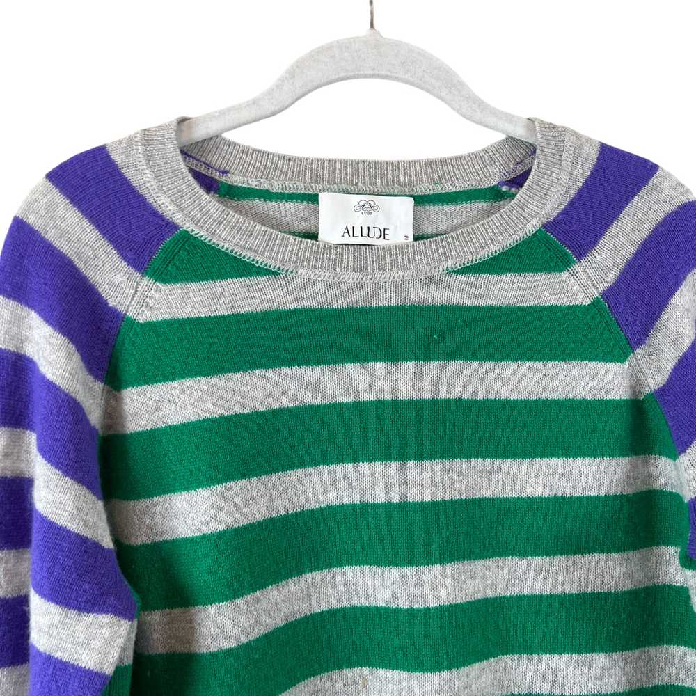 Allude Cashmere Striped Sweater Women's M - image 3