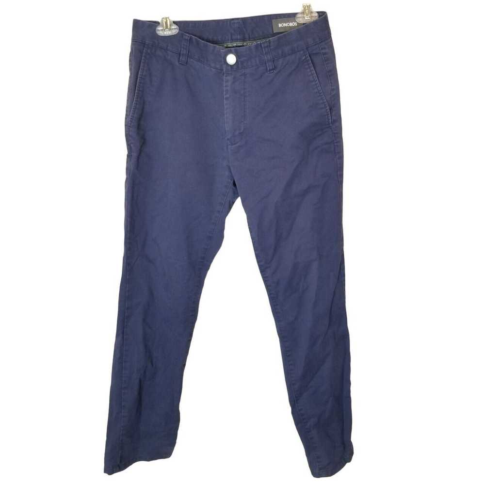 Bonobos Pants Trousers Men 29X30 Navy Blue Chino … - image 1