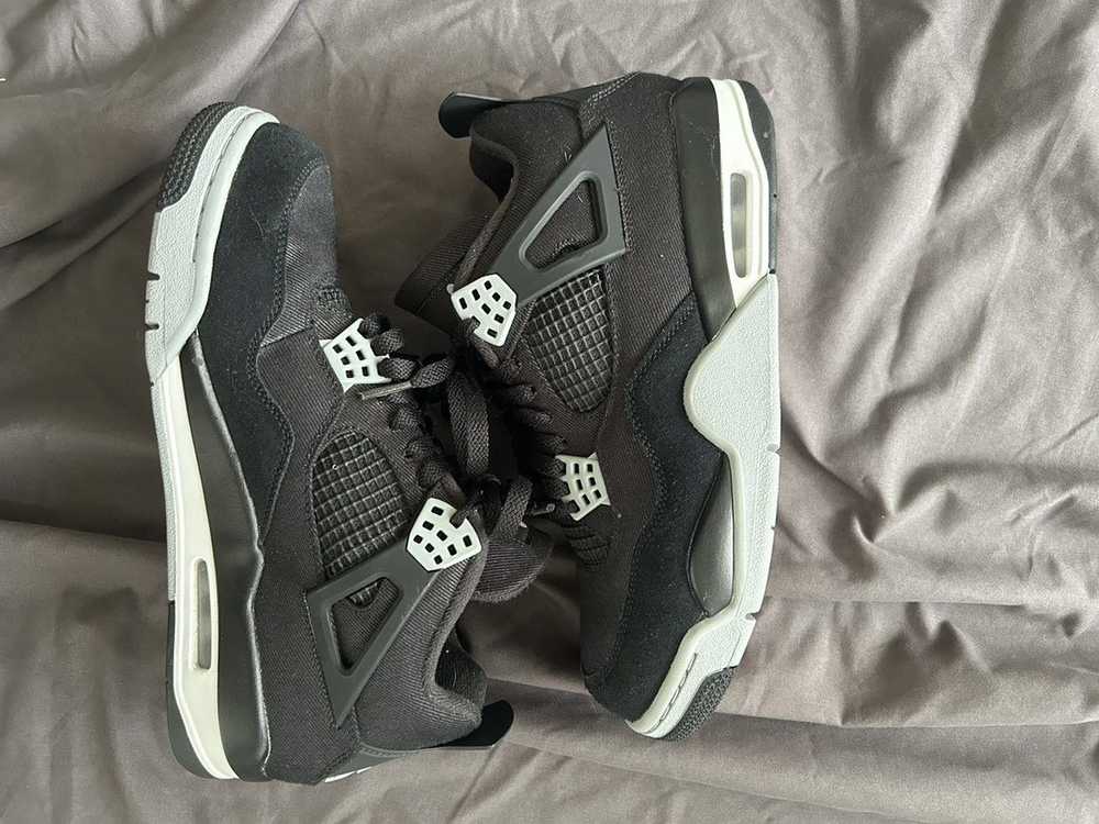 Jordan Brand × Nike Jordan 4 black canvas - image 1