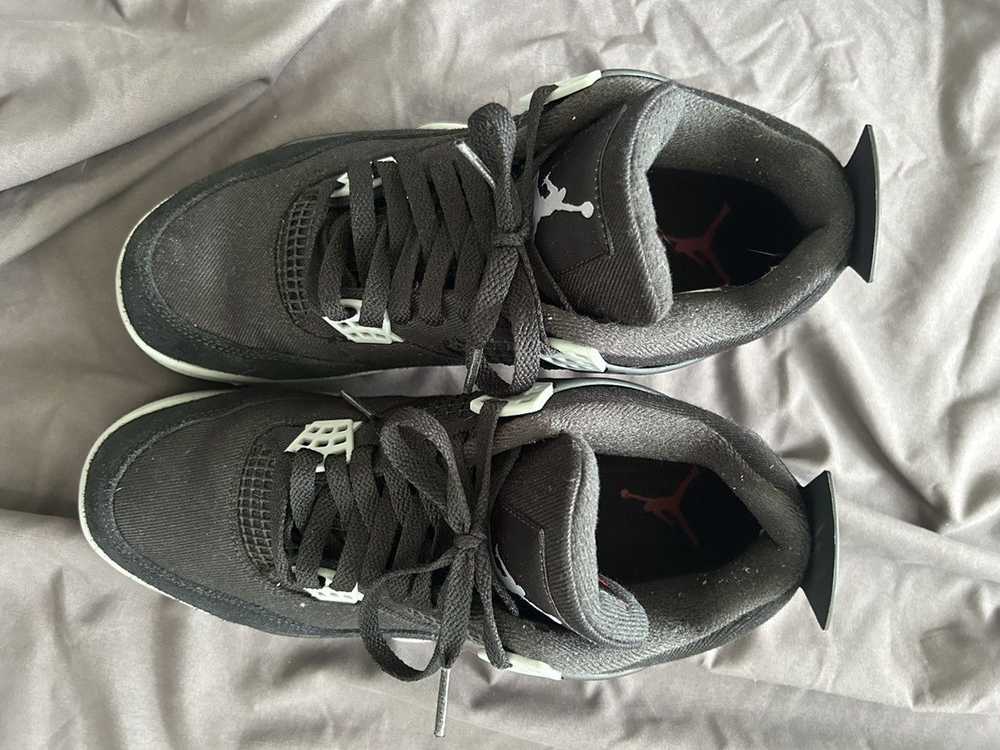 Jordan Brand × Nike Jordan 4 black canvas - image 2