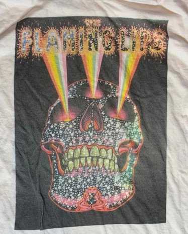 Designer The Flaming Lips Large White Graphic T-Sh