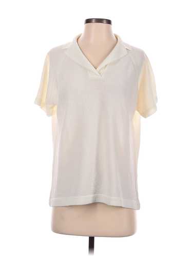 Talbots Women Ivory Short Sleeve Blouse S