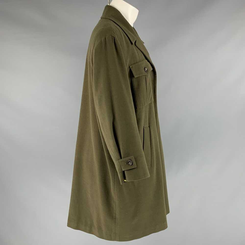 Jil Sander Green Lambswool Angora Coat - image 3