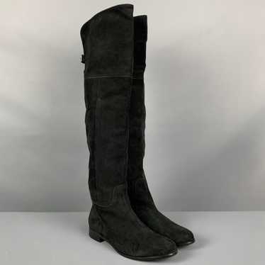 Aquatalia AQUATALIA Size 9.5 Black Suede Boots