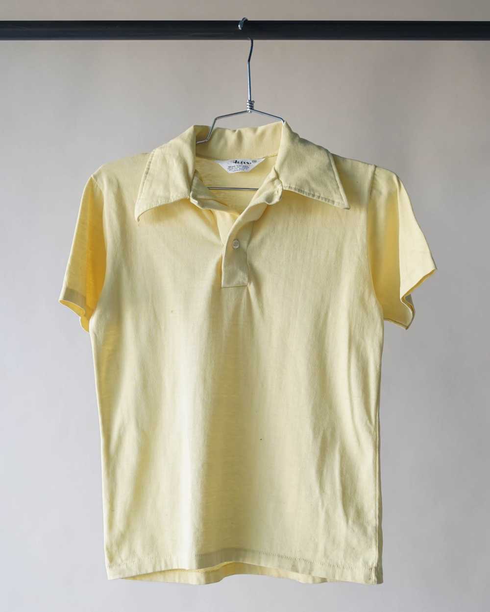 70's Yellow Polo Shirt - Small - image 1