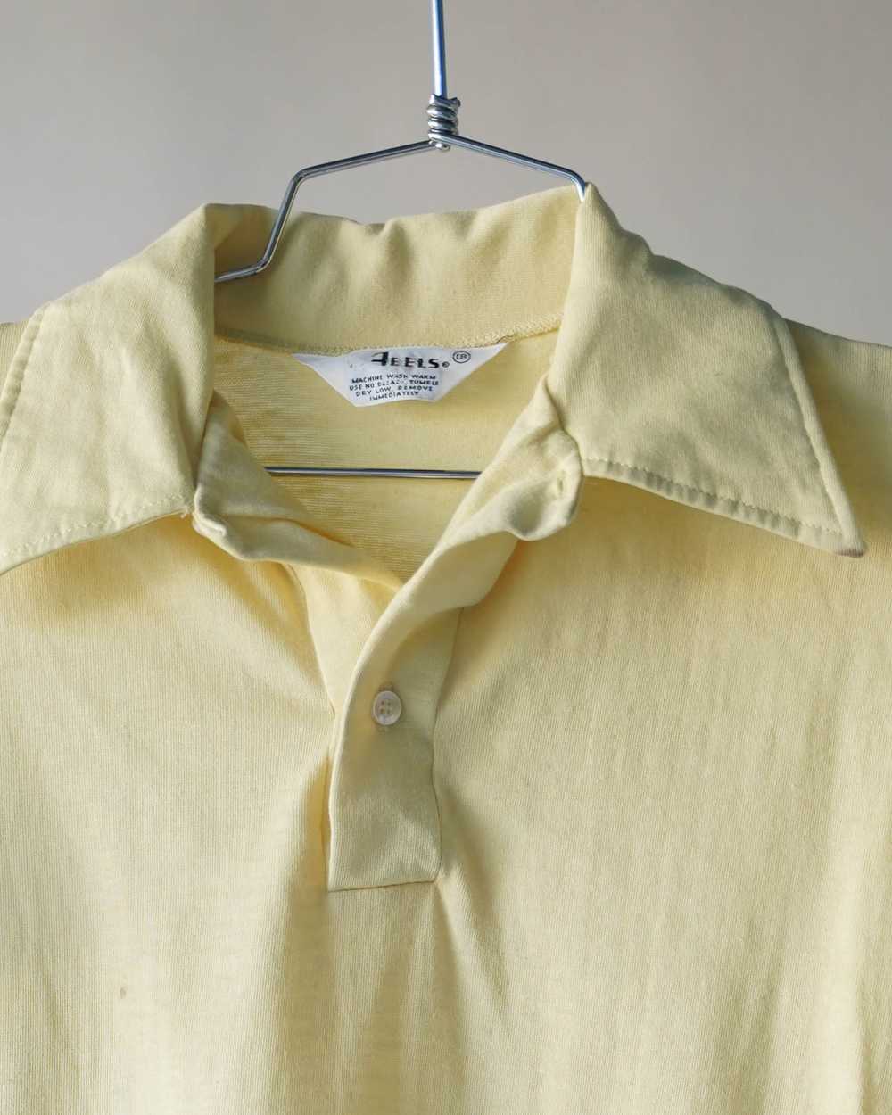 70's Yellow Polo Shirt - Small - image 2