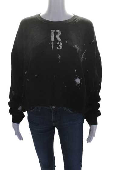 R13 Japanese Fabric Womens Cotton Distressed Graph