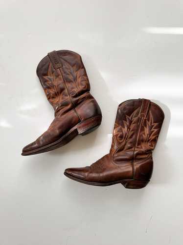 Short Espresso Cowboy Boots | US 7