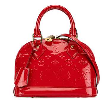 Red Louis Vuitton Monogram Vernis Alma BB Satchel - image 1