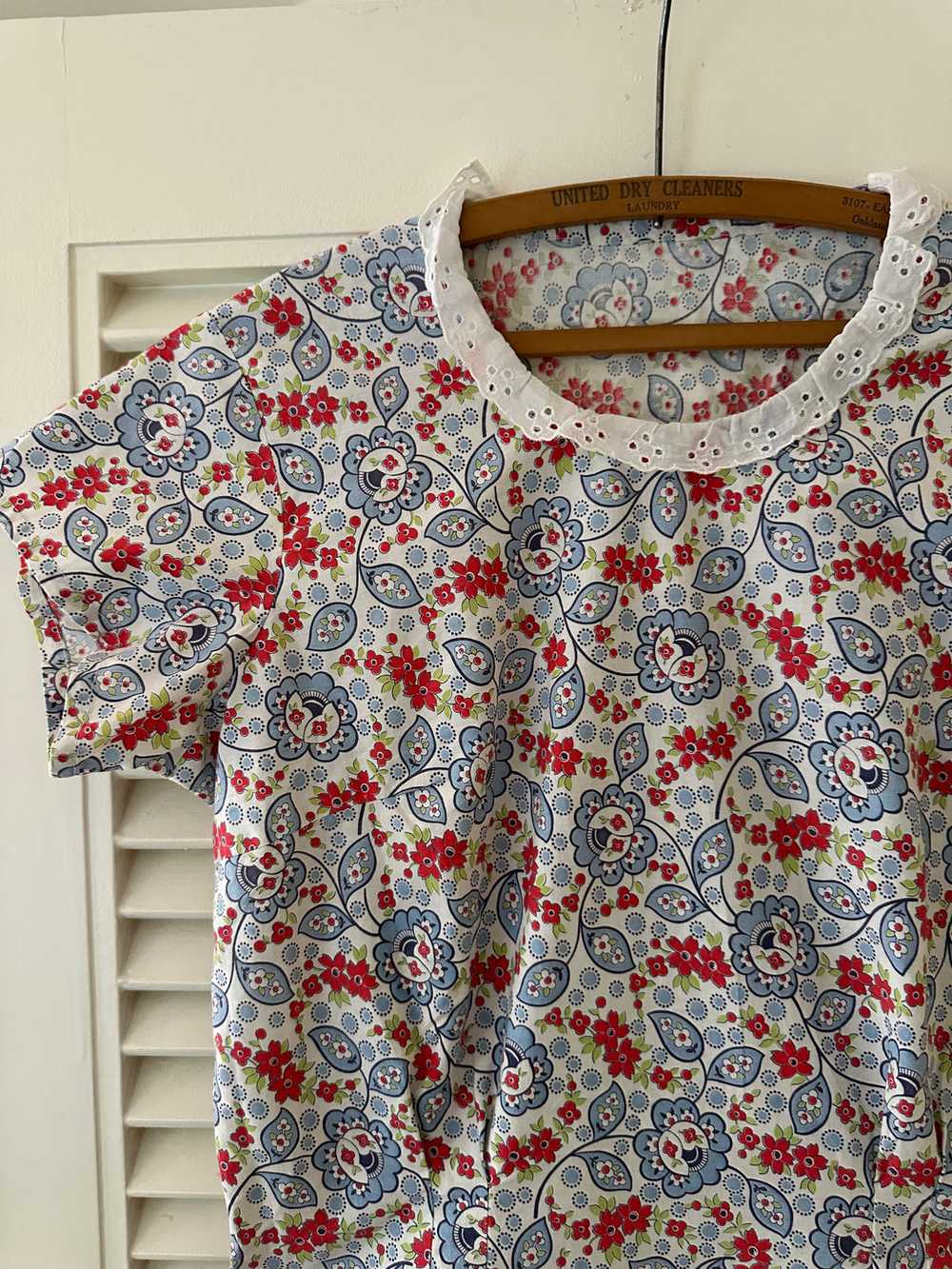 Vintage Floral Blouse - image 3