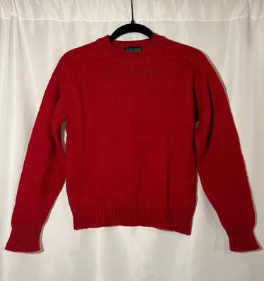 Lands End Vintage Red Wool Crewneck Sweater (S) |…