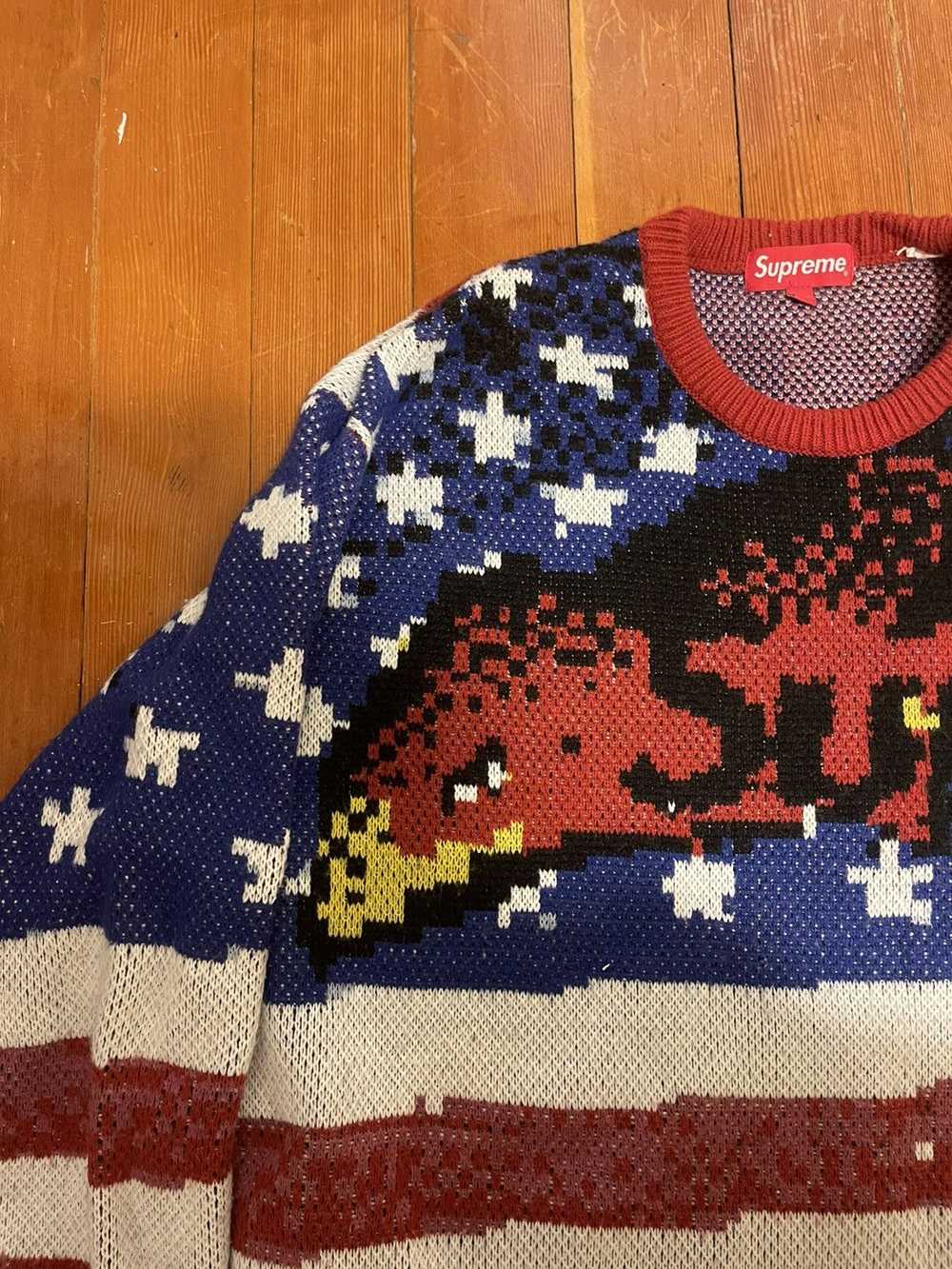 Supreme SUPREME DIGITAL EAGLE PRINT SWEATER SS21 - image 2