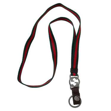 Authentic Gucci GG outlet keychain lanyard