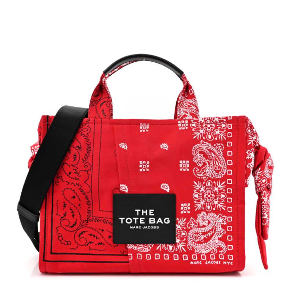 MARC JACOBS Bandana Medium The Tote Bag Red - image 1