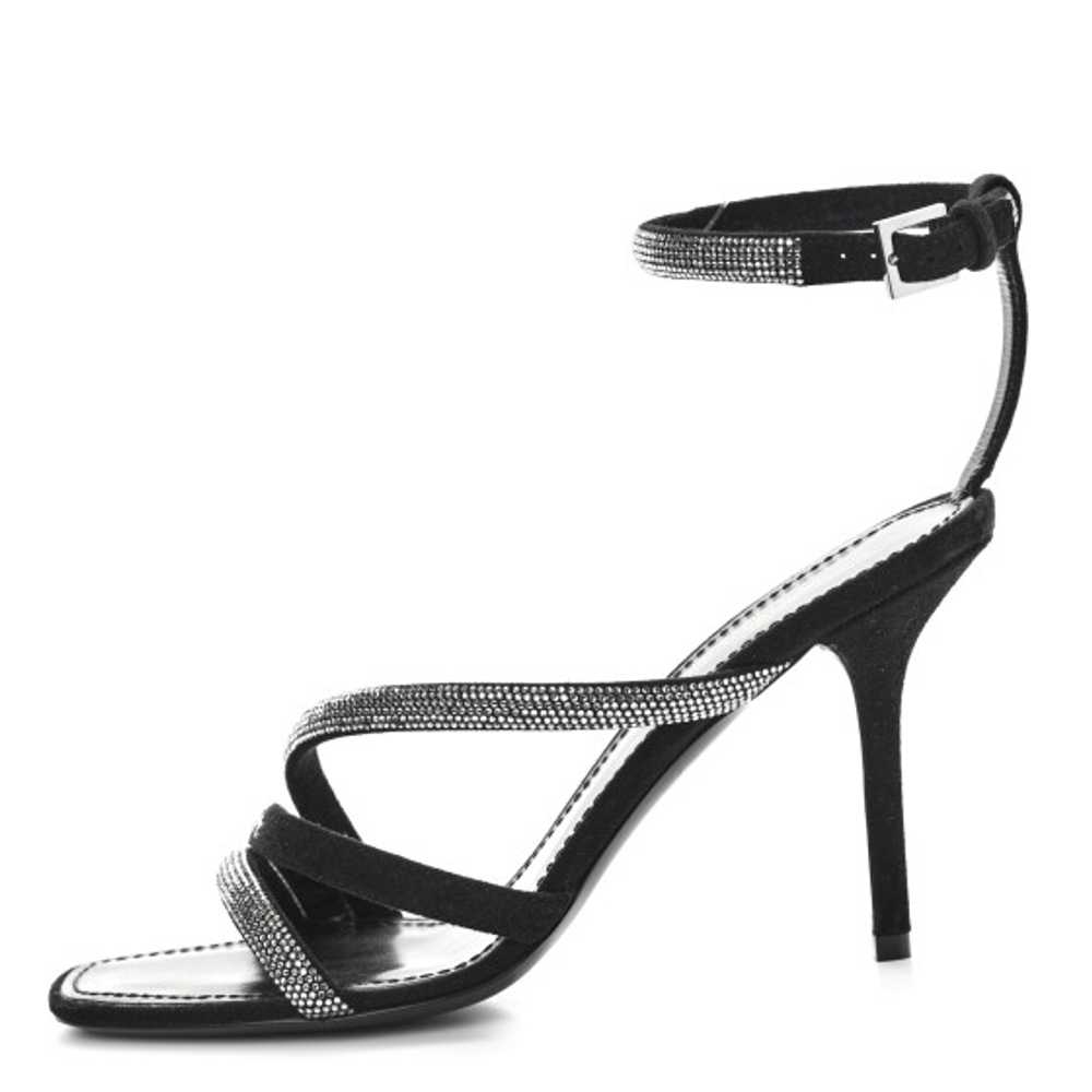 LOUIS VUITTON Suede Goat Rhinestone Appeal Sandal… - image 1