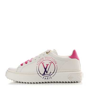 LOUIS VUITTON Monogram Time Out Sneakers 38 White… - image 1