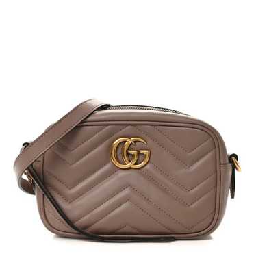 GUCCI Calfskin Matelasse Small GG Marmont Chain S… - image 1