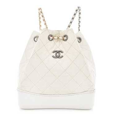 CHANEL Aged Calfskin Quilted Small Gabrielle Back… - image 1