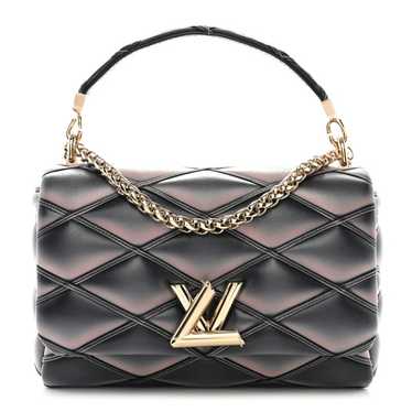 LOUIS VUITTON Lambskin Malletage Top Handle GO-14… - image 1