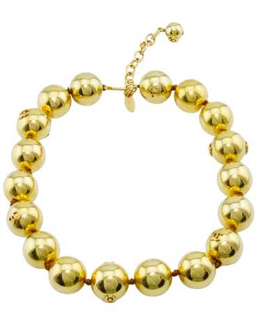 Chanel 1988 Collection 27 Jumbo Gold Ball Choker