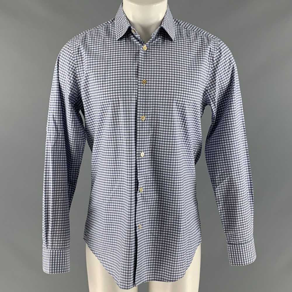 Paul Smith PAUL SITH Blue White Gingham Cotton Lo… - image 1