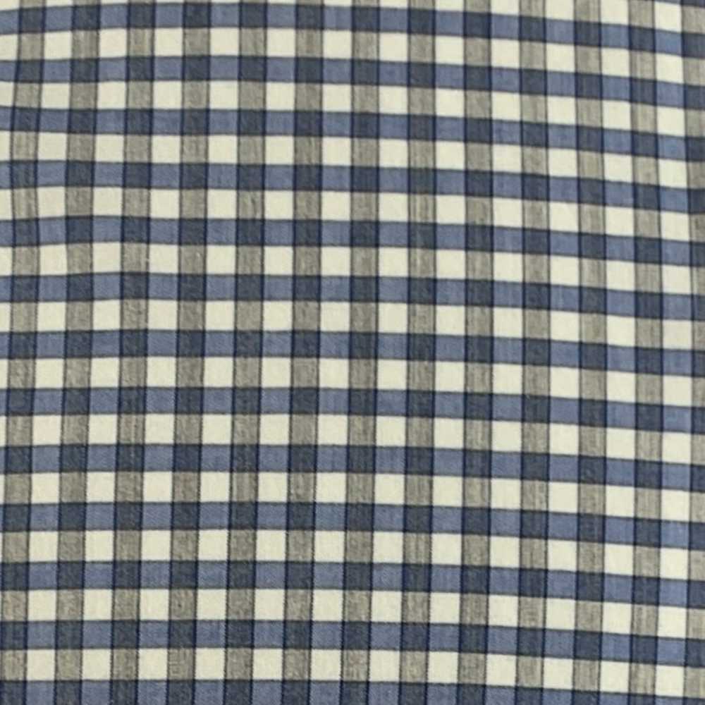 Paul Smith PAUL SITH Blue White Gingham Cotton Lo… - image 2