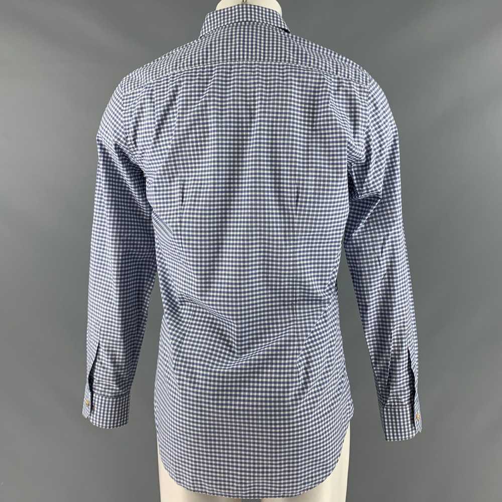 Paul Smith PAUL SITH Blue White Gingham Cotton Lo… - image 4