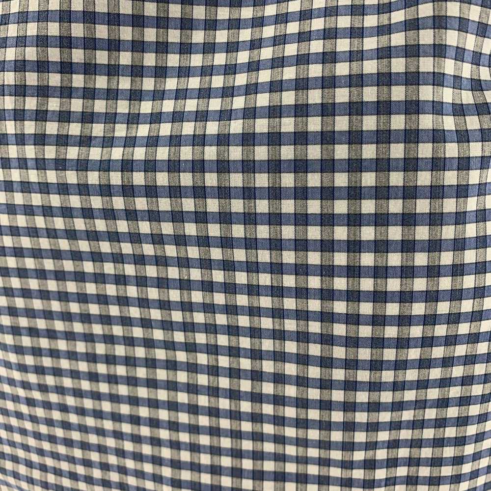 Paul Smith PAUL SITH Blue White Gingham Cotton Lo… - image 5