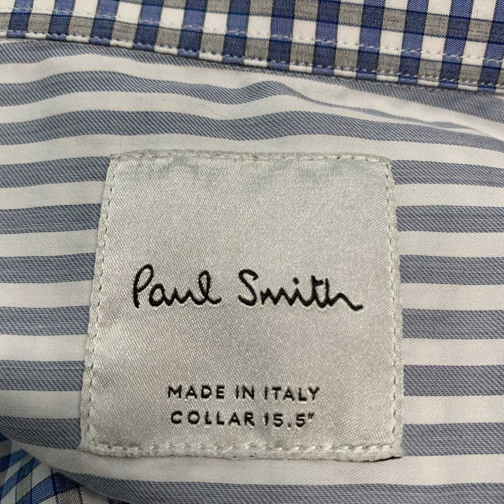 Paul Smith PAUL SITH Blue White Gingham Cotton Lo… - image 6