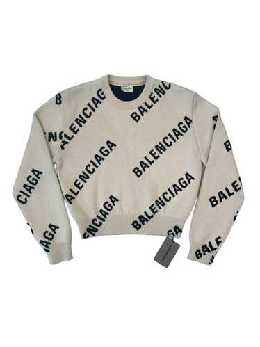 Balenciaga Balenciaga Logo Allover Crewneck Sweat… - image 1