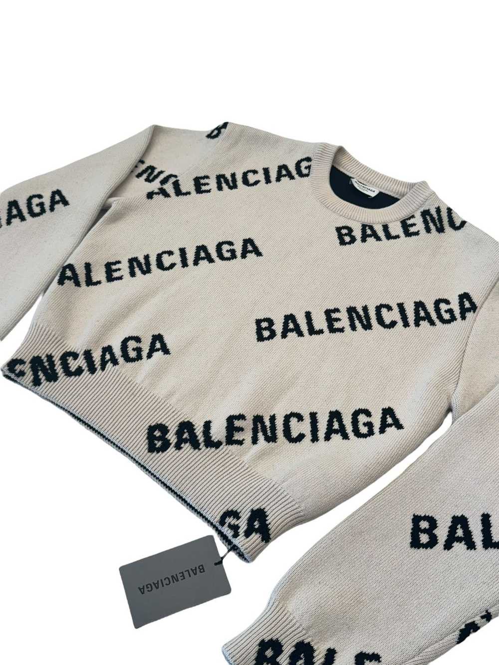 Balenciaga Balenciaga Logo Allover Crewneck Sweat… - image 2