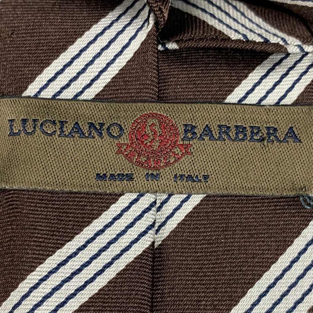 Luciano Barbera LUCIANO BARBERA Brown White Strip… - image 4