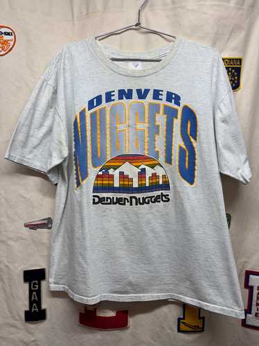 Vintage Denver Nuggets Rainbow Logo NBA T-Shirt: X