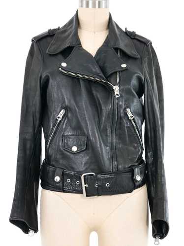 Acne Studios Black Leather Motorcycle Jacket