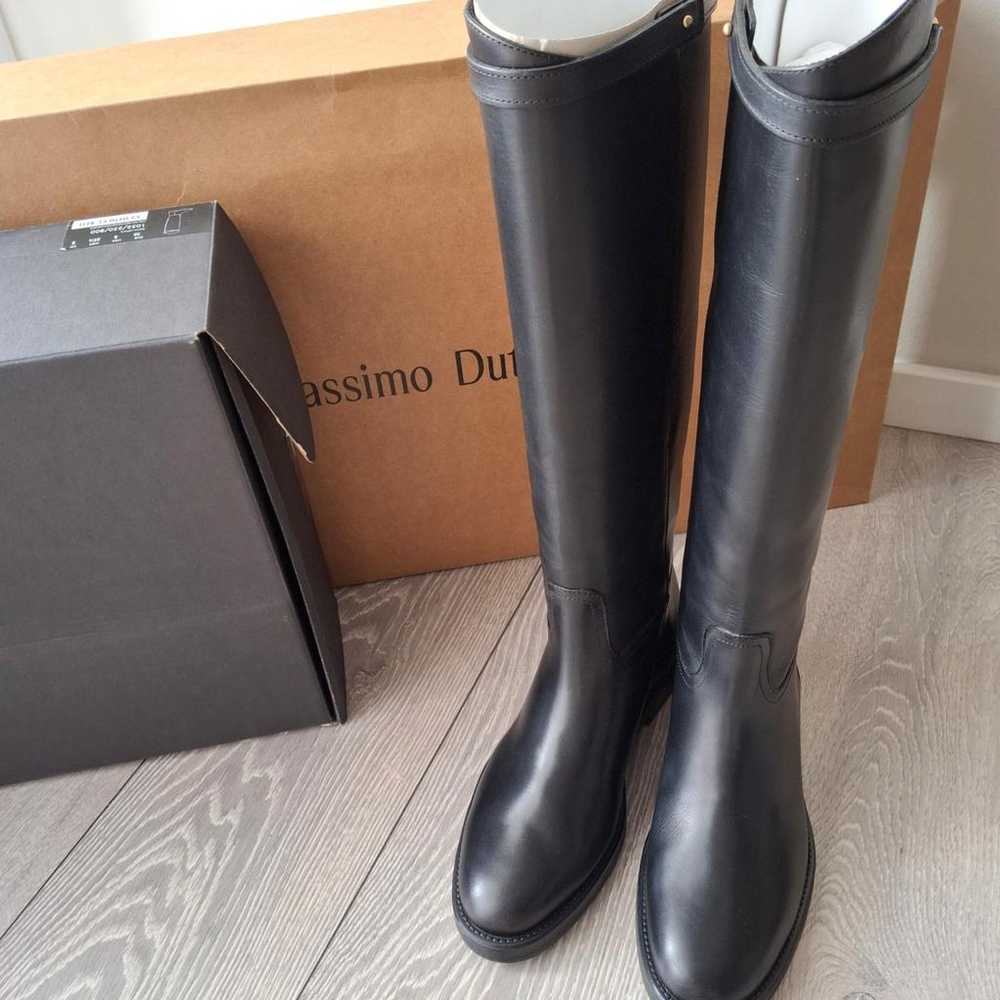 Massimo Dutti Leather riding boots - image 3