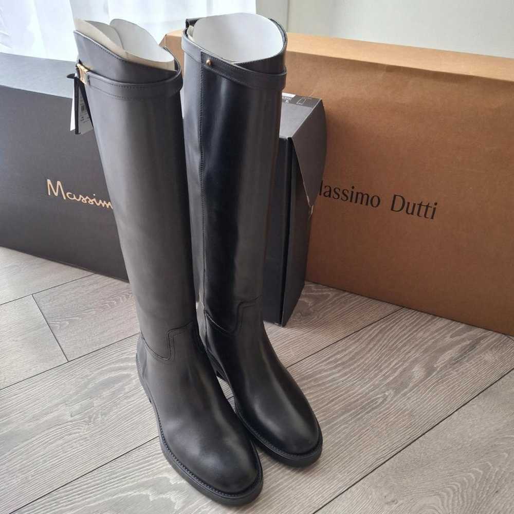 Massimo Dutti Leather riding boots - image 5