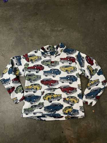 Rare × Streetwear × Vintage Car fleece crewneck