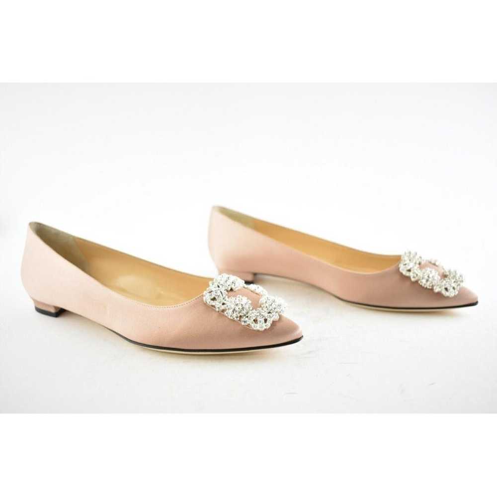 Manolo Blahnik Silk ballet flats - image 2