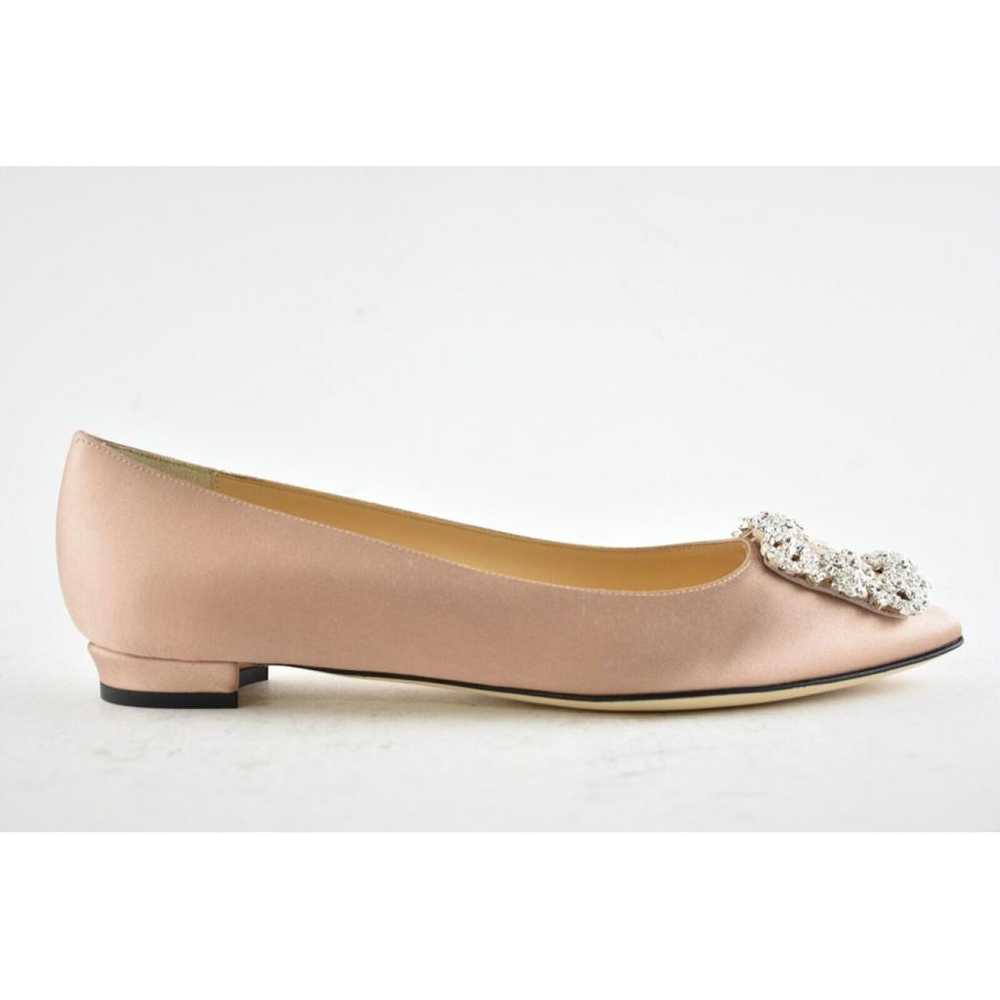 Manolo Blahnik Silk ballet flats - image 3