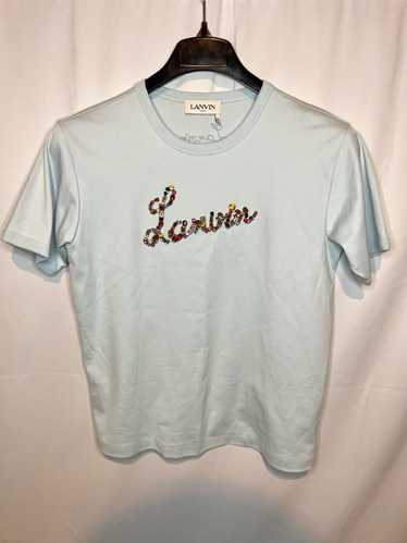 Lanvin Lanvin Crystal Logo T-Shirt