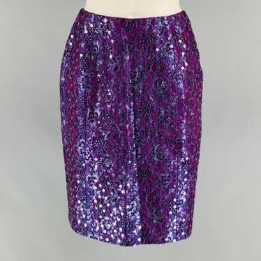 Geoffrey Beene GEOFFREY BEENE Purple Silver Lace B