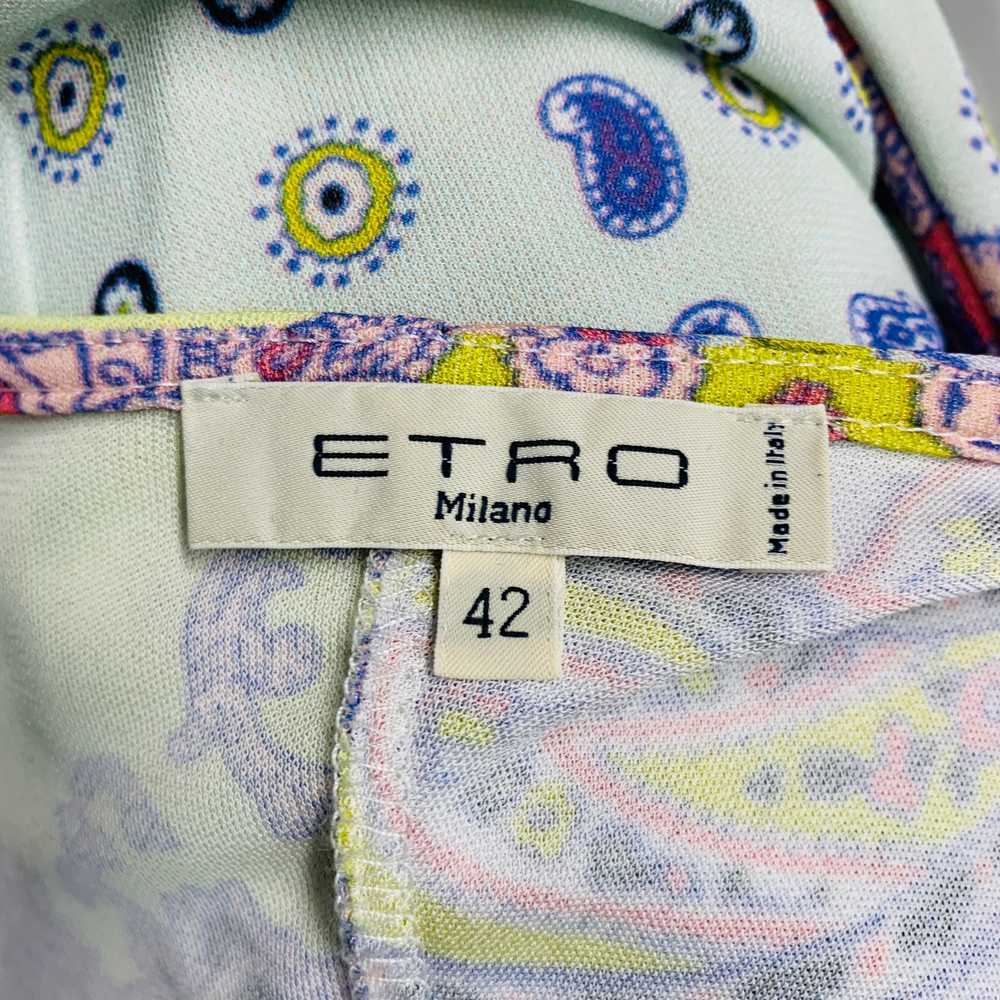 Etro ETRO Multi-Color Lilac Viscose Paisley Drape… - image 4