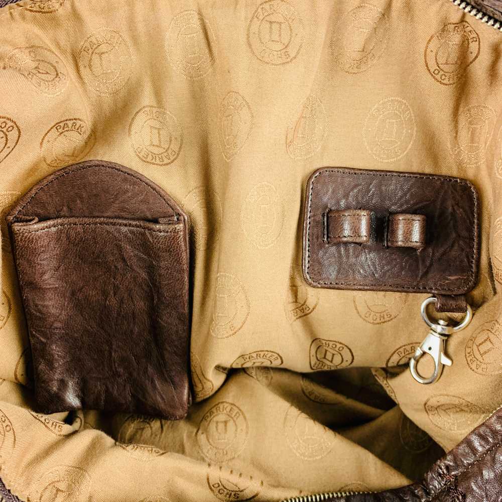 Designer PARKER OCHS Brown Mixed Leathers Alligat… - image 7