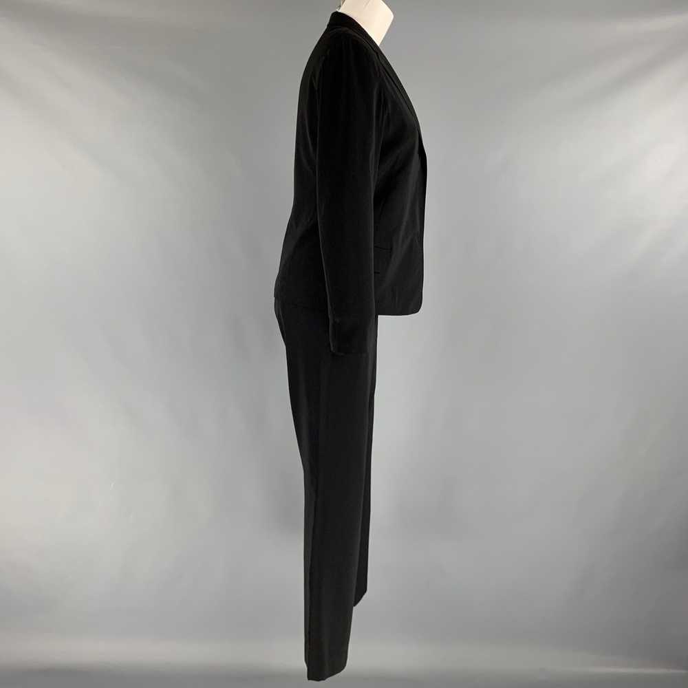 Jil Sander JIL SANDER Size 6 Black Silk Single Br… - image 2