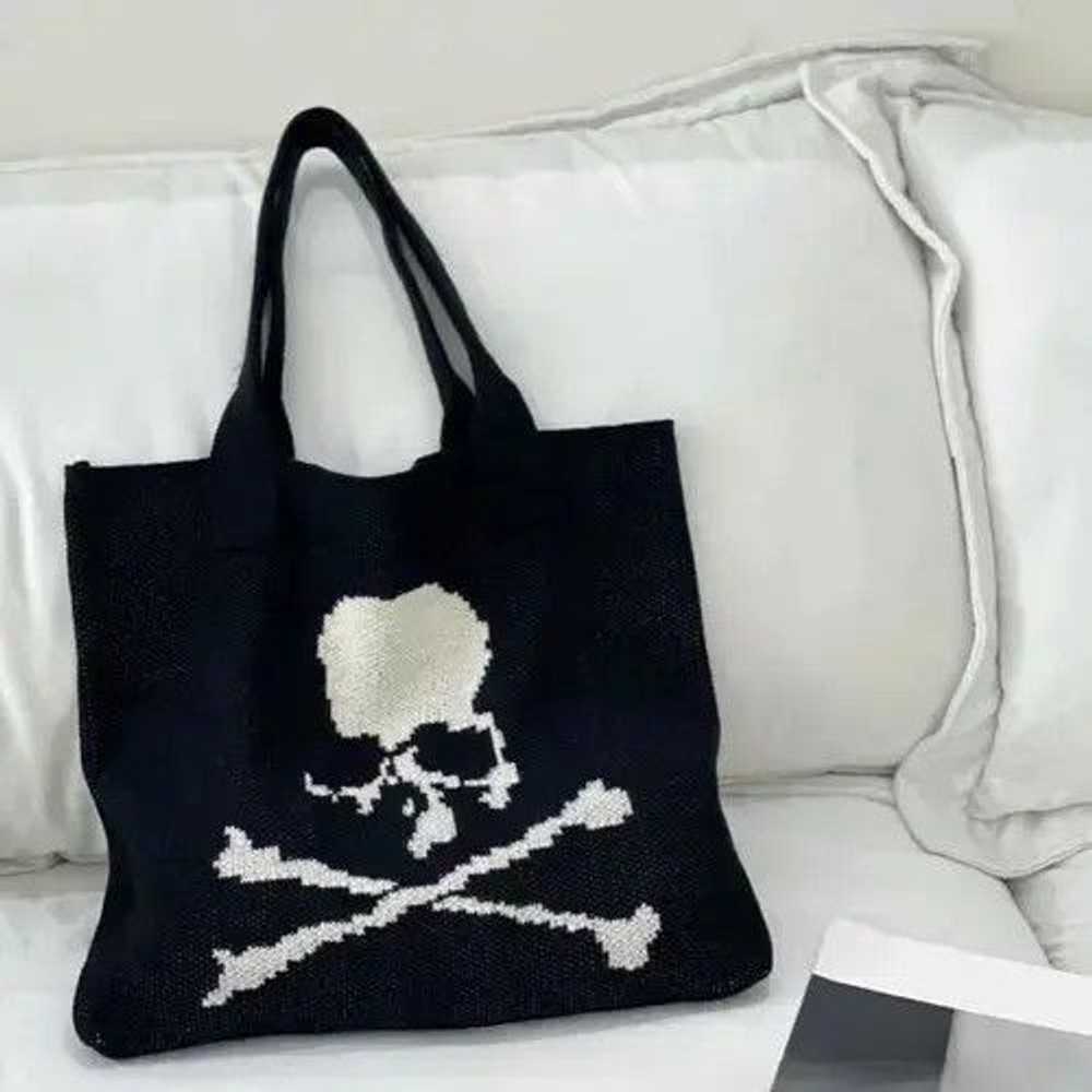 Bag × Skulls × Streetwear Skull Bag Punk Art Tote… - image 2