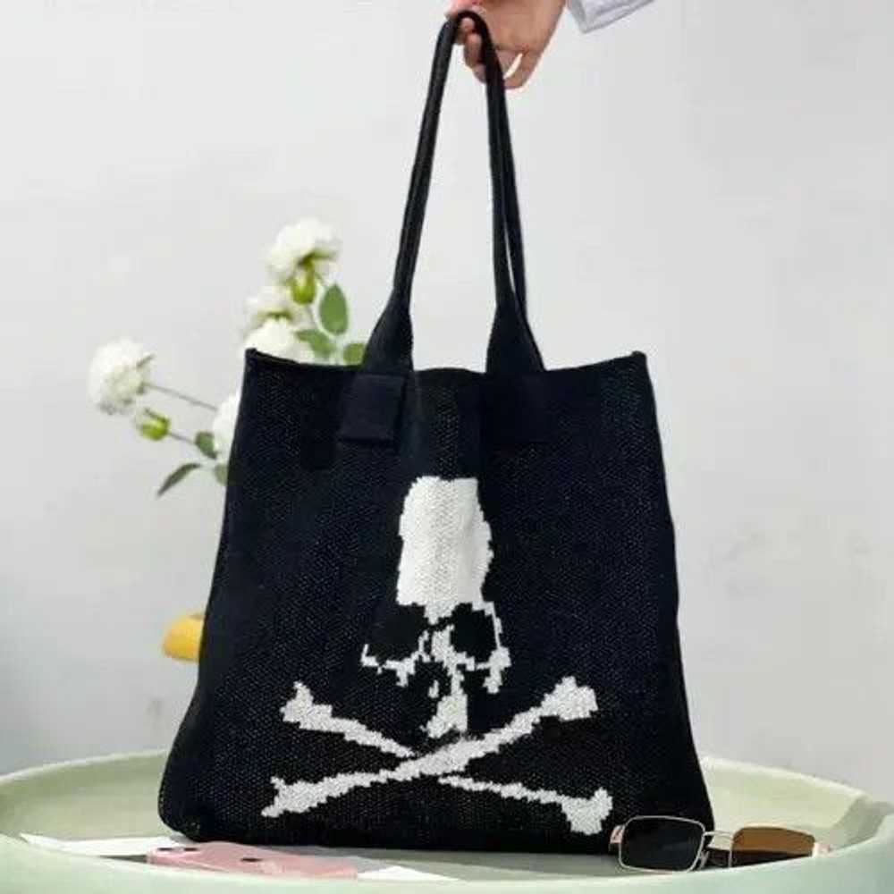 Bag × Skulls × Streetwear Skull Bag Punk Art Tote… - image 3