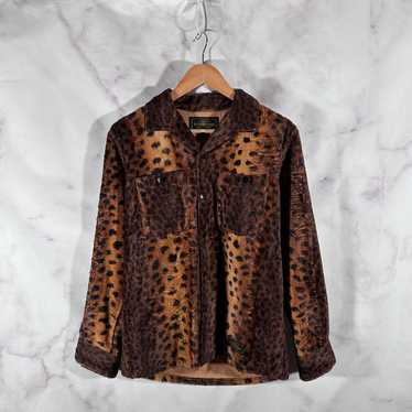 Neighborhood Leopard Print Faux Fur Shirt - image 1