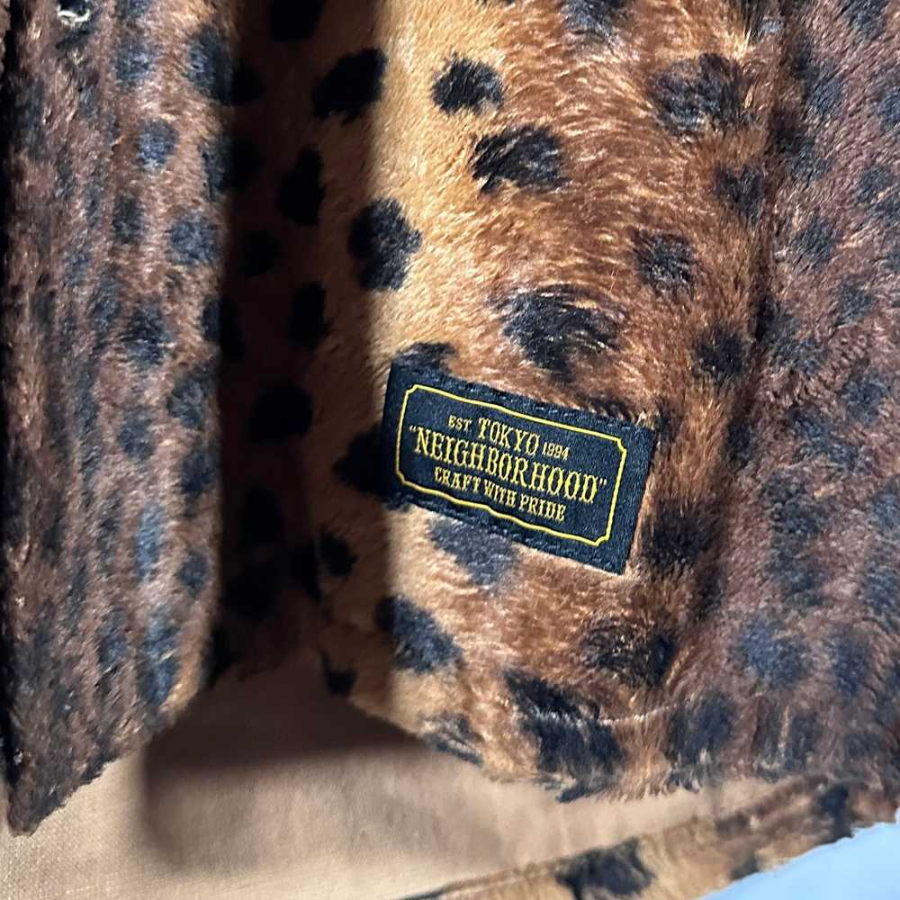 Neighborhood Leopard Print Faux Fur Shirt - image 5